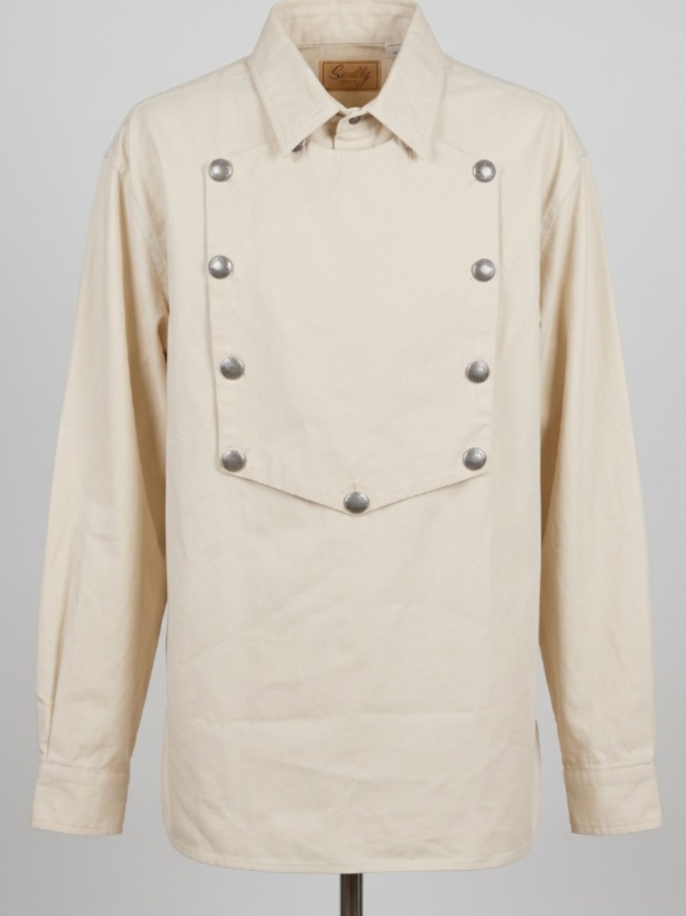 Scully Cream Western-Inspired Button Bib double Jacket Sz XXL Women